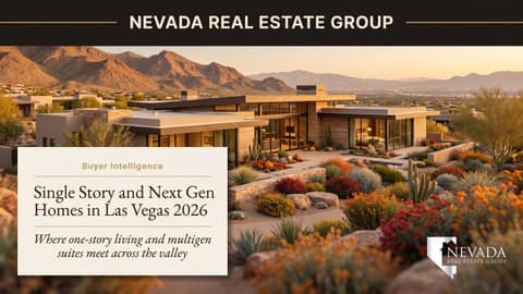 Las Vegas Single Story Next Gen Homes for Sale 2026